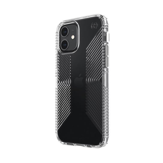 Speck Presidio Perfect-Clear with Grips - Etui iPhone 12 / iPhone 12 Pro z powłoką MICROBAN (Clear) Forcetop