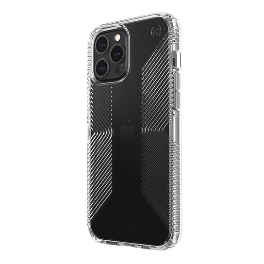 Speck Presidio Perfect-Clear with Grips - Etui iPhone 12 Pro Max z powłoką MICROBAN (Clear) Forcetop