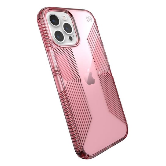 Speck Presidio Perfect-Clear with Grips - Etui iPhone 12 Pro Max z powłoką MICROBAN (Vintage Rose) Forcetop