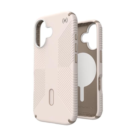 Speck Presidio2 Grip ClickLock & MagSafe - Etui iPhone 16 (Bleached Bone / Heirloom Gold / Hazel Brown) Speck