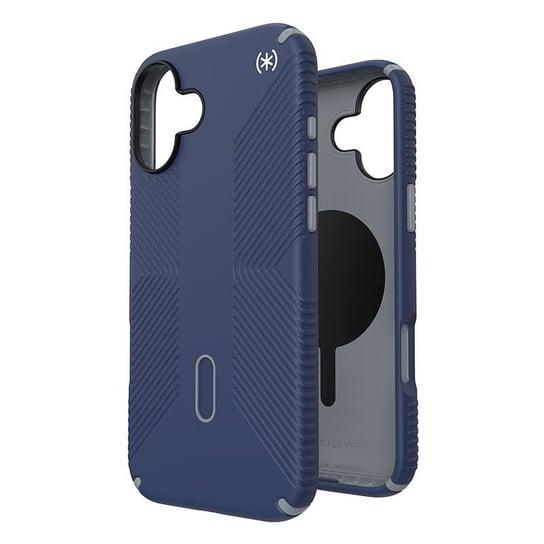 Speck Presidio2 Grip ClickLock & MagSafe - Etui iPhone 16 Plus (Coastal Blue / Dust Grey / White) Speck