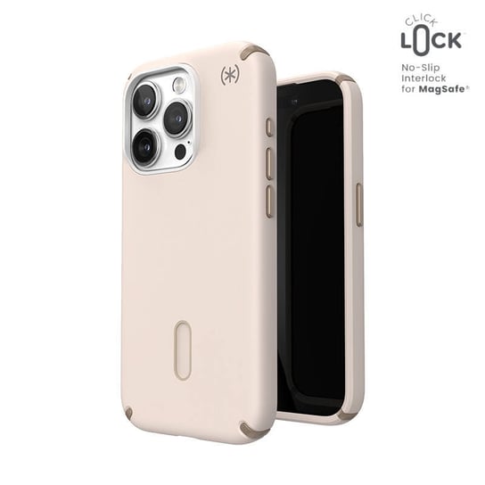 Speck Presidio2 Pro ClickLock & MagSafe - Etui iPhone 15 Pro (Bleached Bone / Heirloom Gold / Hazel Brown) Speck