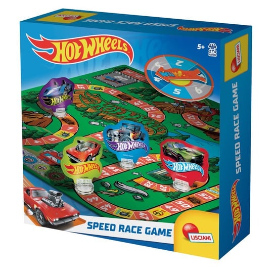 Speed Race Game Hot Wheels, gra planszowa, Lisciani Lisciani