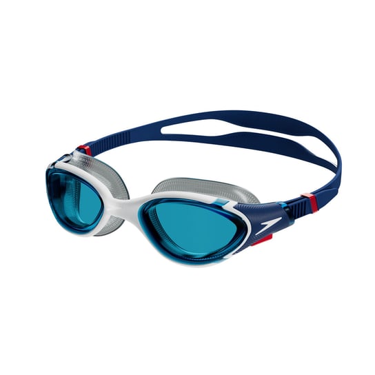 Speedo, Okulary pływackie, BIOFUSE 2.0 GOG AU, Ammonite Blue/White/Red/Blue Speedo