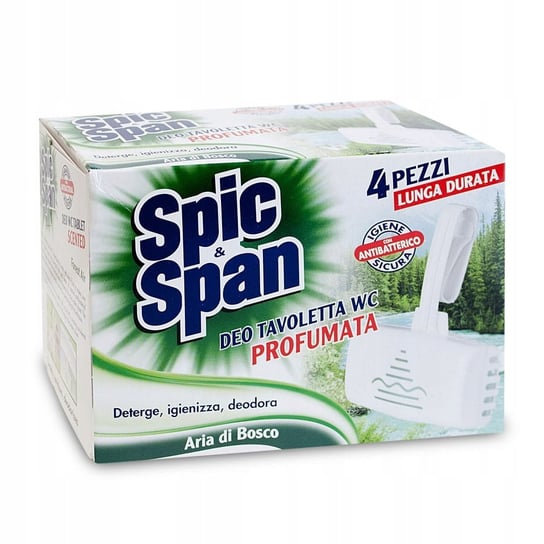 Spic & Span kostka do WC leśny zapach 4 sztuki Spic&Span