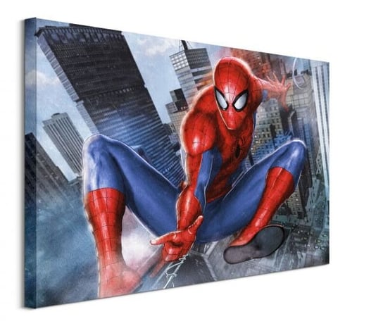 Spider-Man In Action - obraz na płótnie Pyramid International