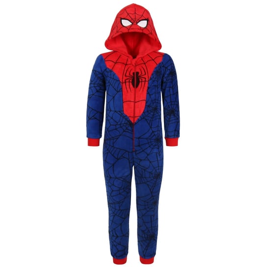 Spider-man MARVEL Granatowo-czerwona, polarowa piżama jednoczęściowa, dziecięce onesie z kapturem, OEKO-TEX 3-4 lat 98-104 cm Marvel