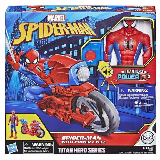 Spider Man Na Motocyklu 30cm Hasbro E3364 Inna marka