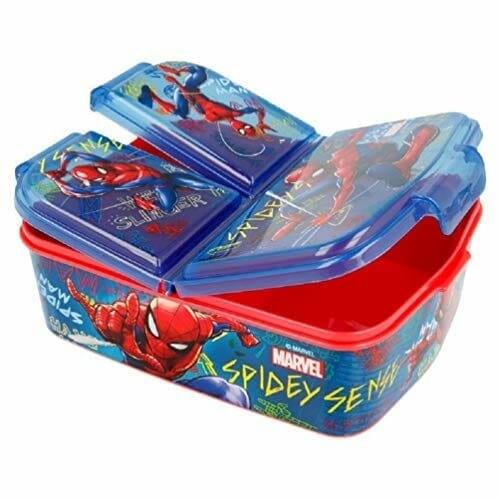 Spider-Man Pudełko Na Przekąski Śniadaniowe Dla Dzieci Z 3 Przegródkami Spider-Man