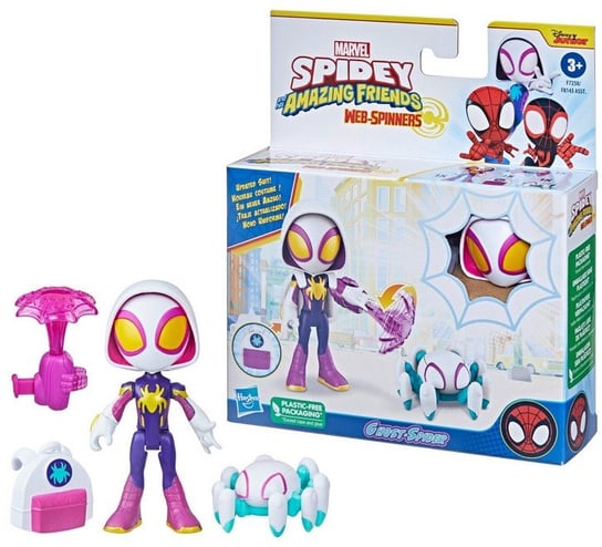 Spider-Man, Spidey i Super-Kumple Figurka z Akcesoriami - Ghost Spider, F72585 Spider-Man