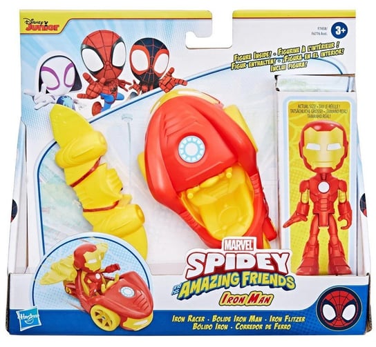 Spider-Man, Spidey i Super-Kumple Pojazd Podstawowy - iron Man i iron Racer, F74585 Spider-Man