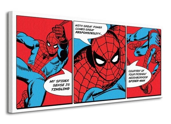 Spider-Man Triptych - obraz na płótnie Marvel