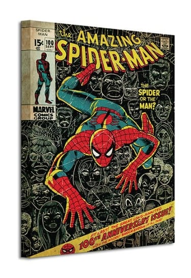 Spiderman 100th Anniversary - obraz na płótnie Marvel