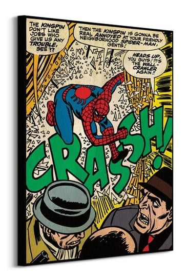 Spiderman Crash - obraz na płótnie Marvel