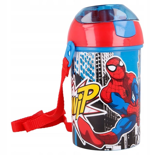 Spiderman Pająk Bidon Z Paskiem 450Ml Bpafree Stor