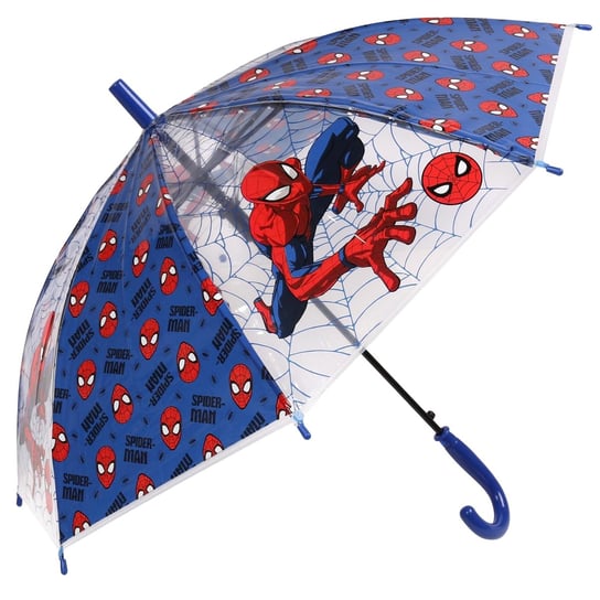 Spiderman Parasolka Automatyczna, Składana, Chłopięca, Niebieska Marvel
