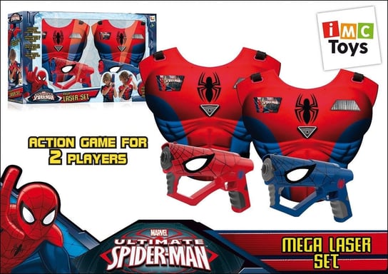 Spiderman, pistolet Mega Laser, zestaw IMC Toys