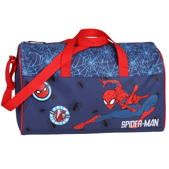 Spiderman Pojemna torba gimnastyczna/sportowa na ramię 37x18x25cm Uniwersalny Marvel
