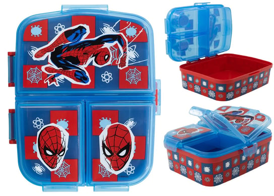 Spiderman Pojemnik  Lunchbox Śniadaniówka 4 Komory Stor