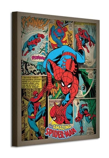 Spiderman Retro - obraz na płótnie Marvel