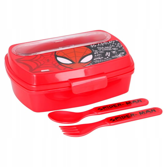 Spiderman Śniadaniówka Box Na Śniadanie + Sztućce Stor