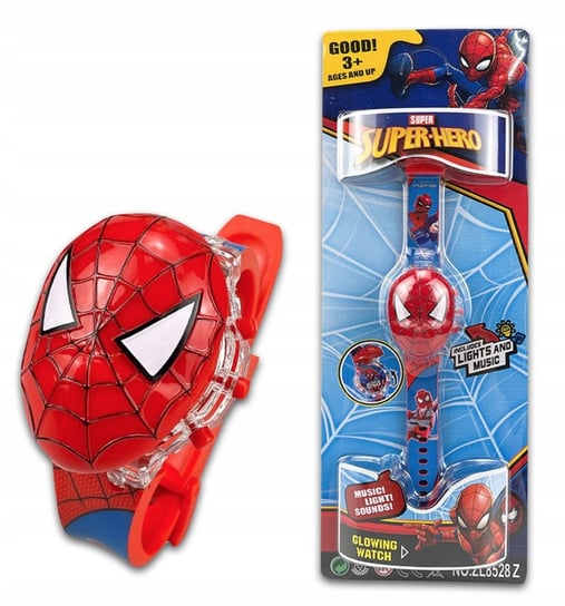 Spiderman Zegarek Dla Chłopca Na Prezent W Pudełku Data Godzina Światełka Inna marka