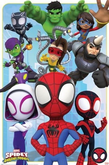 SPIDEY AND HIS AMAZING FRIENDS plakat 61x91cm Spider-Man