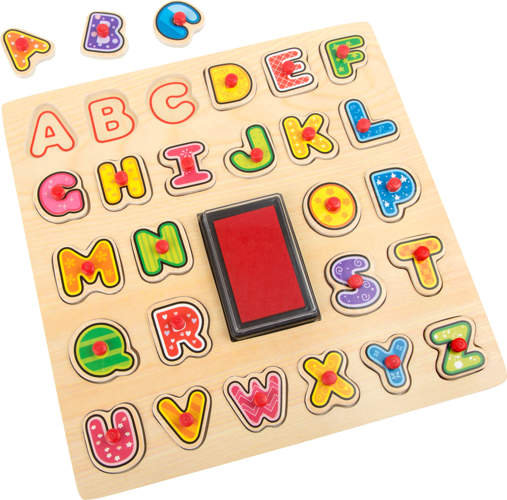 Spiegelburg, zestaw stempelków z literkami do nauki alfabetu Small Foot Design