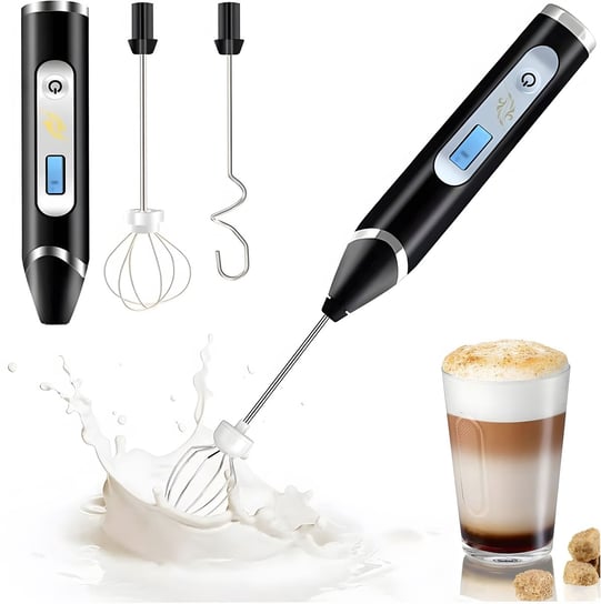 SPIENIACZ TRZEPACZKA UBIJACZ DO MLEKA KAWY LATTE MIKSER WYŚWIETLACZ BLURR blurr