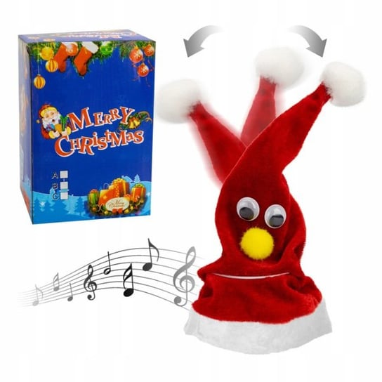 Śpiewająca Czapka Świętego Mikołaja Grająca Z Muzyką Allbag