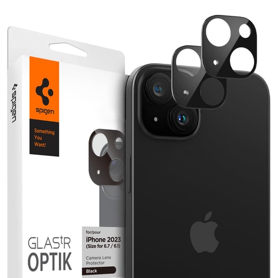 Spigen Osłona Aparatu Do Iphone 15 / 15 Plus - Czarna 2 Szt. Apple
