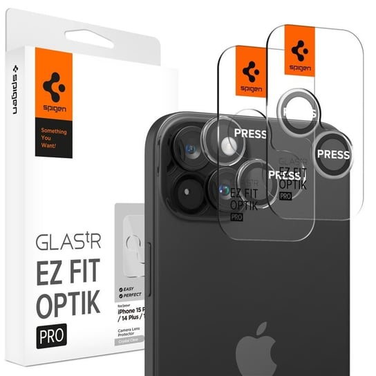 Spigen osłona aparatu Glas.tR EZ Fit Optik Pro do iPhone 15 / iPhone 15 Plus - 2 szt. Apple
