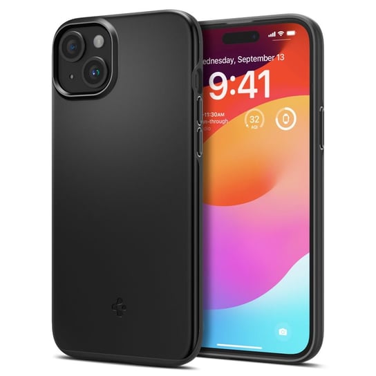 Spigen Thin Fit Iphone 15 Plus Black Spigen