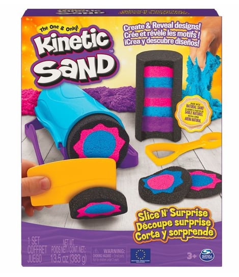 Spin Master, Kinetic Sand - Zaskakujące Efekty, Zestaw Kreatywny Z Akcesoriami, Piasek Kinetyczny, 3+ Lat Kinetic Sand
