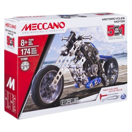 Spin Master, Meccano, model 5 w 1 Motocykl Spin Master