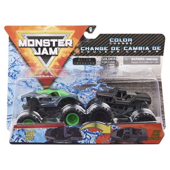 Spin Master, Monster Jam, zestaw Alien Invasn Soldr Fortune Monster Jam