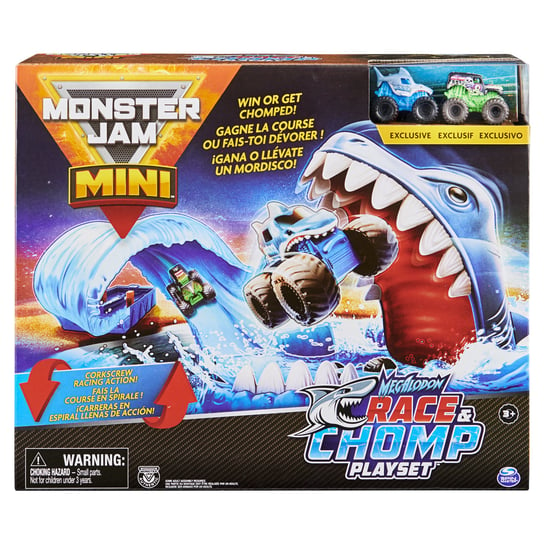 Spin Master, Monster Jam, Zestaw wyścigowy z rekinem RaceNChompSet Monster Jam