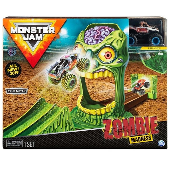 Spin Master, tor samochodowy Monster Jam wyczynowe zestawy zombie Spin Master