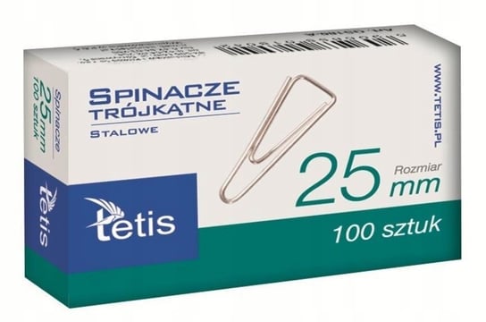 Spinacze Biurowe 25Mm Gs180-A (10Szt), Tetis TETIS