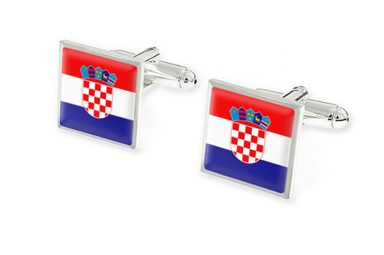 Spinki Do Mankietów - Flaga Chorwacka Jubileo