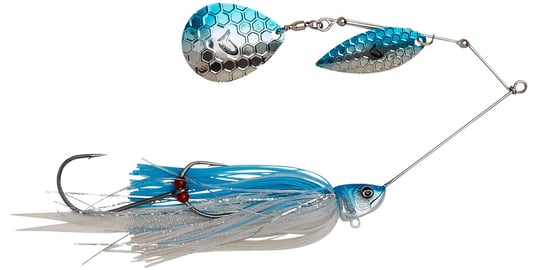 Esca Spinnerbait Savage Gear Da'Bush - 14 Cm, 21 G | Per Pesci Predatori, Colore White Silver Holo