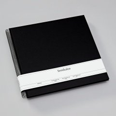 Spiralny album na zdjęcia - Semikolon - Economy Large - czarne kartki - black Semikolon