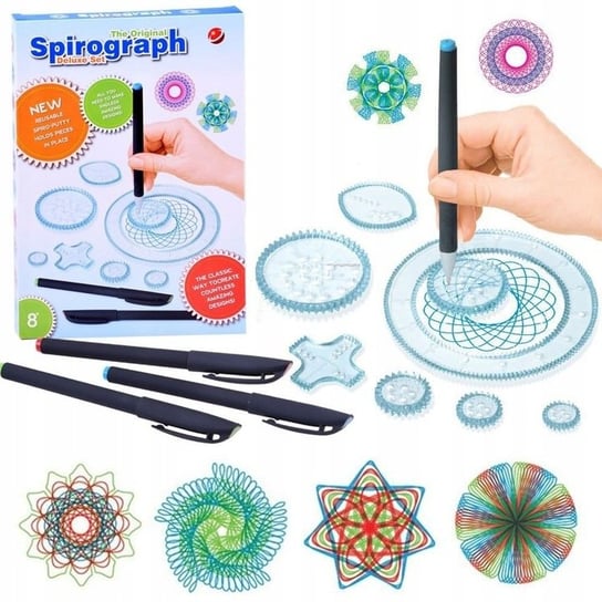 Spirograf zestaw edukacyjny dla dzieci zabawka edukacyjna wzory rysunki Inna marka