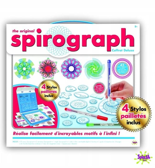 Spirograph Deluxe Neon Glitter Palette SPIROGRAF Splash Toys