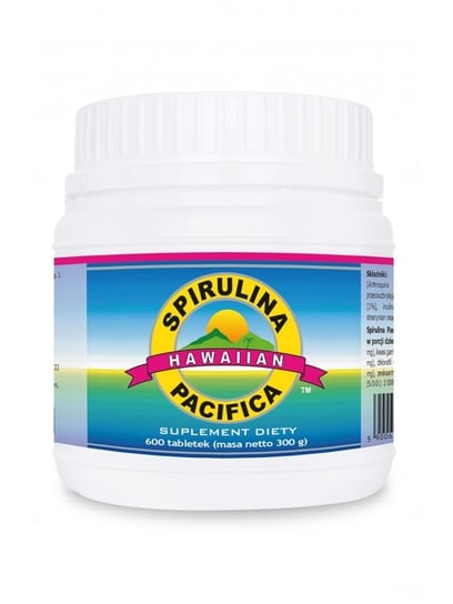 Spirulina Pacifica® hawajska 500 mg (600 tabletek) - suplement diety Inna marka