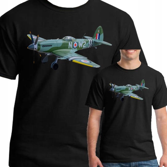 Spitfire Koszulka Samolot Myśliwiec S 3269 Czarna Inna marka