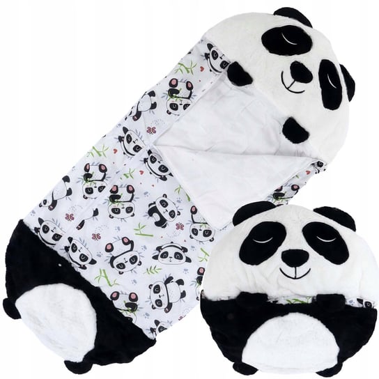 Śpiwór Dziecięcy Poduszka Śpiworek Panda 135X50 Cm (S) Hopki