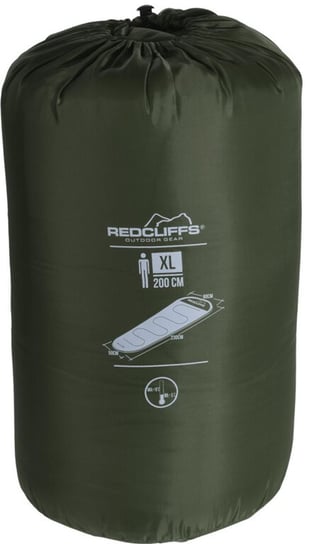 Śpiwór turystyczny mumia, XXL, 230x80/50cm - khaky Redcliffs Outdoor