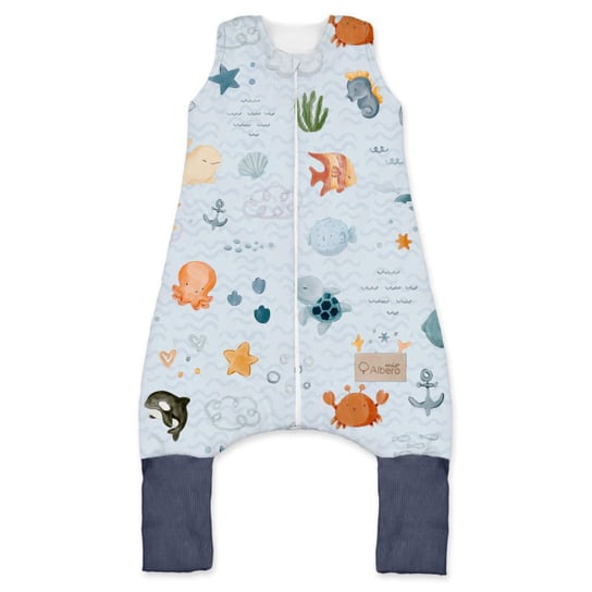 Śpiworek z nogawkami 1,5 TOG Ocean Krabik i Przyjaciele 12m+, Albero Mio Albero Mio by Klupś