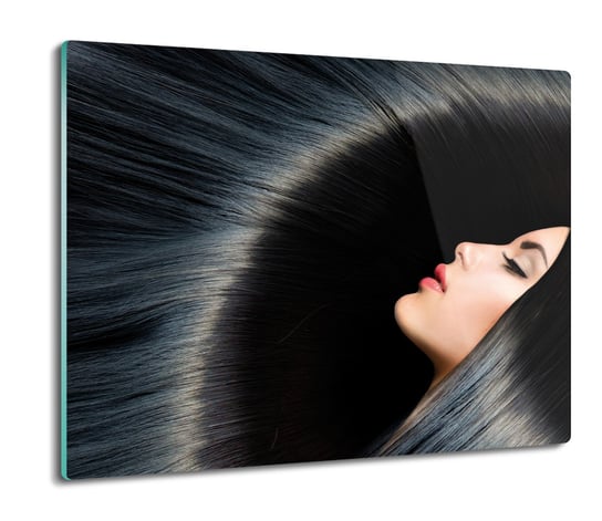 splashback z nadrukiem Kobieta włosy czarne 60x52, ArtprintCave ArtPrintCave
